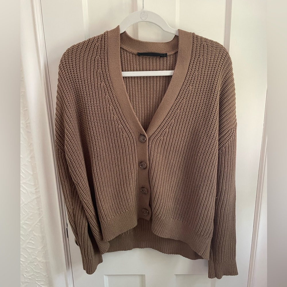 Jenni Kayne Brown Cardigan Sweater